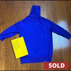 Zara Knit Blue Turtleneck